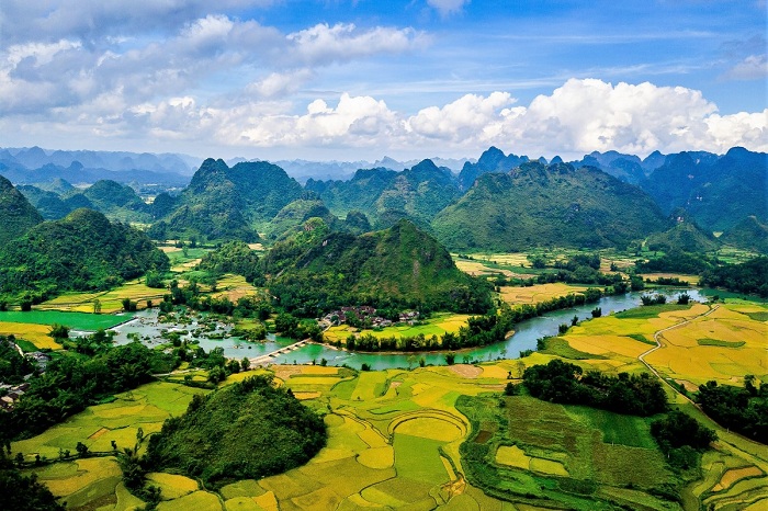 cao bang vietnam geoparc vue du haut